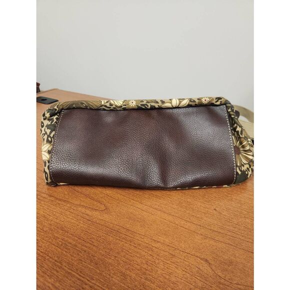 Caribbean Joe Messanger bag with Canvas Exterior. Floral pattern - Picture 5 of 8